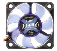 Noiseblocker XS1 - Mini PC Cas Mini Fan Noir Silencieux - Fan 50x50x10 12V - 50mm - Refroidissement Seul 16,3 dB(A) à 3000 tr/min