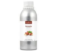 Noisette - Huile Végétale Vierge BIO - Flacon en verre - Première pression à froid - 1L Alu