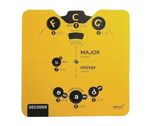 Noisy Clan Carte Essentielle Cercle des cinquièmes Outil de mélodie pour Musiciens | Aide à la théorie Musicale Tout-en-Un avec téléchargement Clair de Livres électroniques | Tous Les Instruments | A