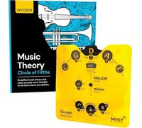 Noisy Clan Cercle des Quintes - Maîtrisez l'Harmonie et la Composition - Essentiel pour la Théorie Musicale pour Guitaristes - Outil 15cm avec Livre de Théorie Musicale de 40 Pages