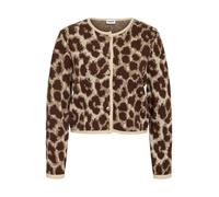 Noisy may Cardigan 'NMSille' crème / beige foncé / brun foncé, Taille M