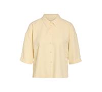 NOISY MAY Chemisier à manches courtes en été à col et boutonnière