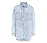 Noisy may Femme Nmalva L/S Denim Shacket Az352lb Noos, Bleu-clair, XL EU