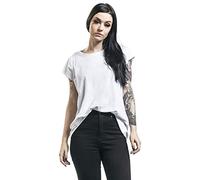 Noisy May Femme Nmmathilde S/S Loose Long Top Noos T shirt, Blanc Vif, M EU