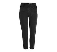 Noisy may Femme Nmmoni Hw Straight Ank Black Noos Jean Extensible, Black Denim, 31W / 32L EU