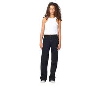 NOISY MAY Femme Pantalon en Jean Taille Mi-Haute Jambe Large Extensible NMYOLANDA, Couleurs:Noir-2, Taille:29W / 34L, Longueur de Jambe:L34