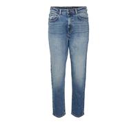 Noisy May Moni Straight Ankle High Waist Jeans Bleu 29 / 30 Femme