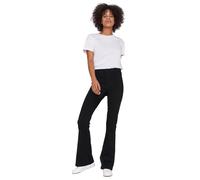 NOISY MAY Jean Évasé Taille Haute Sallie Femme Jean Noir W30L30