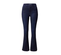 NOISY MAY Damen Schlagjeans hoher Taille Stretch Denim Wide-Leg Vintage Hose NMSALLIE, Couleurs:Bleu-foncé, Taille:26W / 32L