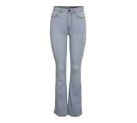 Noisy May Sallie Skinny Flare Vi515lb High Waist Jeans Bleu 27 / 34 Femme