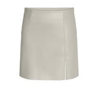 NOISY MAY Jupe Mini en Similicuir Moulant avec Fente latérale, Couleurs:Couleur-Sable, Taille:L