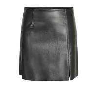 Vêtements Noisy May Nmclara Penny Pu Hw Slit Skirt Noos pour M Noir