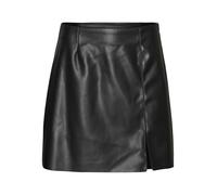 NOISY MAY NMCLARA Penny PU HW Slit Skirt Noos, Jupe aux Femmes, Black, S