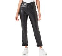 Noisy may Nmandy Moni PU Hw Ankle Pants Noos Pantalon en Cuir synthétique, Noir, S x 32L Femme