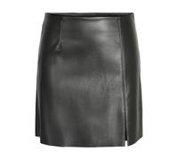 NOISY MAY NMCLARA Penny PU HW Slit Skirt Noos, Jupe aux Femmes, Black, XL