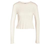 Noisy may Nmjudy L/S Babylock Detail Top FWD Noos T-Shirt Manches Longues, Sugar Swizzle, M Femme