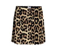 Noisy may Nmlesley Nw A-Shape Skirt FWD LX Jupe, Naturel/Pop : léopard, L Femmes