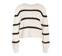 Noisy May Pull-over NMMaysa rayé noir/blanc manches longues Femme XS