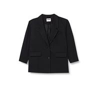 Noisy May Nmmilla L/S Blazer Curve FWD Noos Blazer, Femme, Noir, 44 Grande Taille