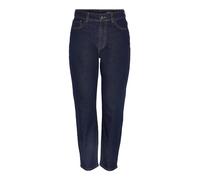 Noisy May Nmmoni Hw Ank Jeans Az366rw Noos Pantalon, Denim Bleu foncé/détails : délavé à la Machine, 31 W/34 L Femme