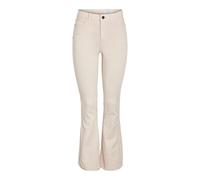 Noisy may Nmsallie Hw Flare Jeans Oatmeal Noos évasé, Crème, 31W / 32L Femme
