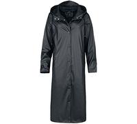 NOISY MAY Nmsky L/S X- Long A-line Raincoat Noos Imperméable, Femme, Noir, L