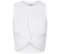 Noisy may Nmtwiggi S/L Top 3 Noos T-Shirt, Blanc éclatant, XS Femme