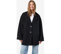NOISY MAY NOISY MAY Black Oversized Button Up Coat