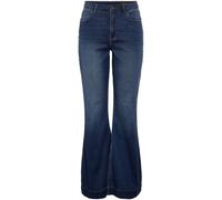 NOISY MAY NOISY MAY Blue High Waisted Super Stretch Flared Jeans