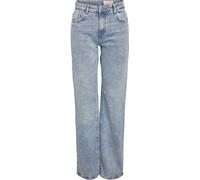 NOISY MAY NOISY MAY Blue Mid Waisted Wide Leg Jeans