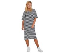 Noisy May NOS DE Femme Nmmayden 2/4 Dress Noos Robe, Multicolore (Black Stripes: Bright White), L EU