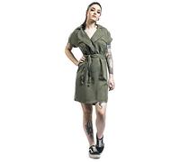 Noisy May NOS DE Nmvera S/s Endi Tencel Shirt Dress Noos, Robe Femme, Vert (Olive Night Olive Night), 38 (Taille Fabricant: Small)