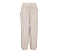 NOISY MAY Pantalon Large Coupe décontractée Coupe Culotte décontractée en Toile de Jogging Casual Lin