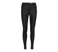 Noisy May Callie High Waist Skinny Coated Pants Noir S / 32 Femme