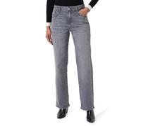 Noisy may Pantalon pour Femme, Dark Grey Denim, 28W / 30L
