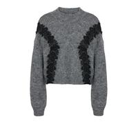 Noisy may Pull-over 'NMSUTTON' gris foncé / noir, Taille L