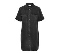 NOISY MAY Robe en Jean midi pour Femme Robe en Jean à Manches Courtes à la Mode NMNEW