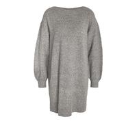 Noisy may Robe en tricot NMFRIVA L/S BOATNECK KNIT DRESS S pour femme, Mélange de gris moyen., L
