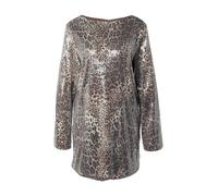 Noisy may Robe 'NMJESSY' beige foncé / marron / noir, Taille 40