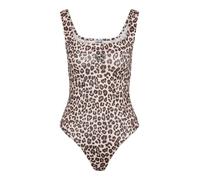 Noisy may Shirtbody 'NMTERESA' écru / noisette / noir, Taille XS