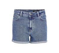 NOISY MAY Short en Denim pour Femme Short Taille Haute Bermuda Jeans, Couleurs:Bleu, Taille:XL