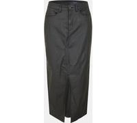 Noisy may Nmkath Nw Slit Long Skirt Coated BL Noos Jupe Longue Fendue, Noir, S Femmes