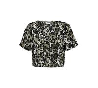 Noisy may T-shirt beige / olive / vert foncé, Taille XS