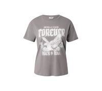 Noisy may T-shirt 'NMBrandy' gris / émeraude / blanc cassé, Taille S