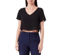 Noisy may T-Shirt Nmclara S/S col en V pour Femme, Noir, S