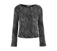 Noisy may T-shirt 'NMGilly' noir / argent, Taille S