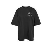 Noisy may T-shirt 'NMKOKOON' gris foncé / noir / blanc, Taille XS