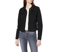 NOISY MAY Veste En Jean Délavée Noire Debra Femme Veste en Jean noir S
