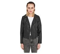 NOISY MAY Femme Nmrebel L/S Pu Jacket - Noos Blouson, Noir (Black), M EU