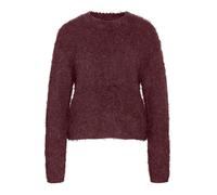 NOISY MAY Women knitted jumper relaxed fit fluffy fabric round neck long sleeves